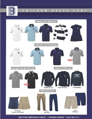 BridgePrep Academy's 2024-2025 school uniforms can now be purchased at Ibiley Uniforms